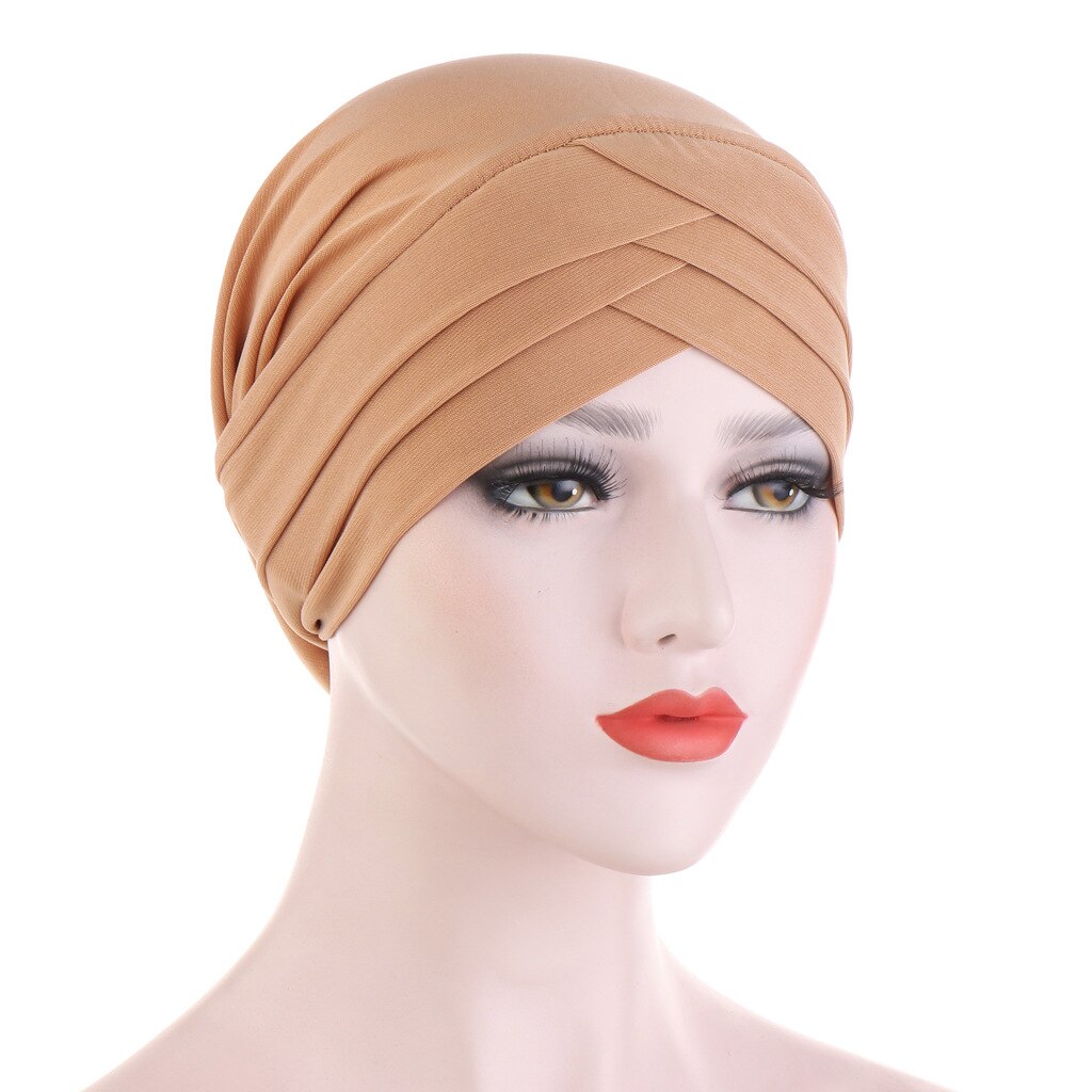JTVOVO RUNMEIFA Modal Full Wrapped Forehead Cross Inner Headscarf Balaclava Elastic Beanie Muslim Women Stylish Hijab