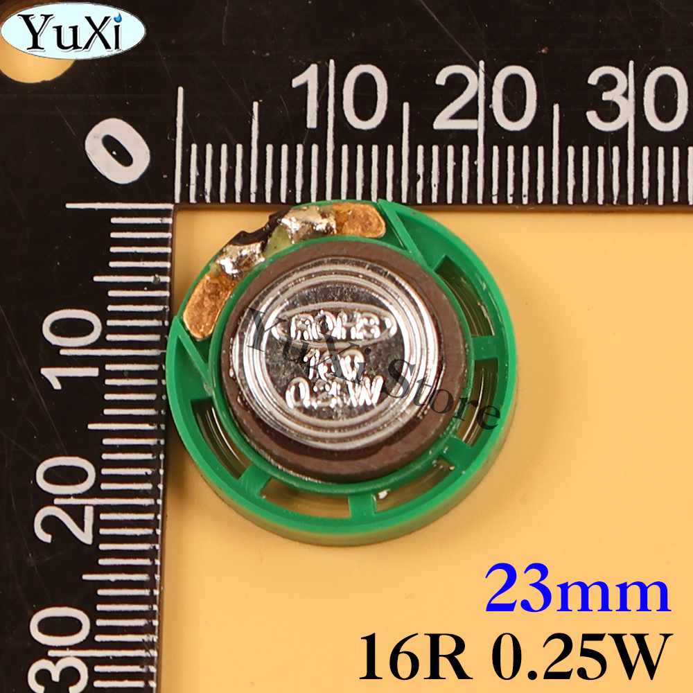 2 uds 16 Ohm 0,5 W 0,25 W altavoz de bocina 16R diámetro 21mm 23mm 27mm 29mm 36mm 40mm 20mm altavoces ultrafinos: Negro