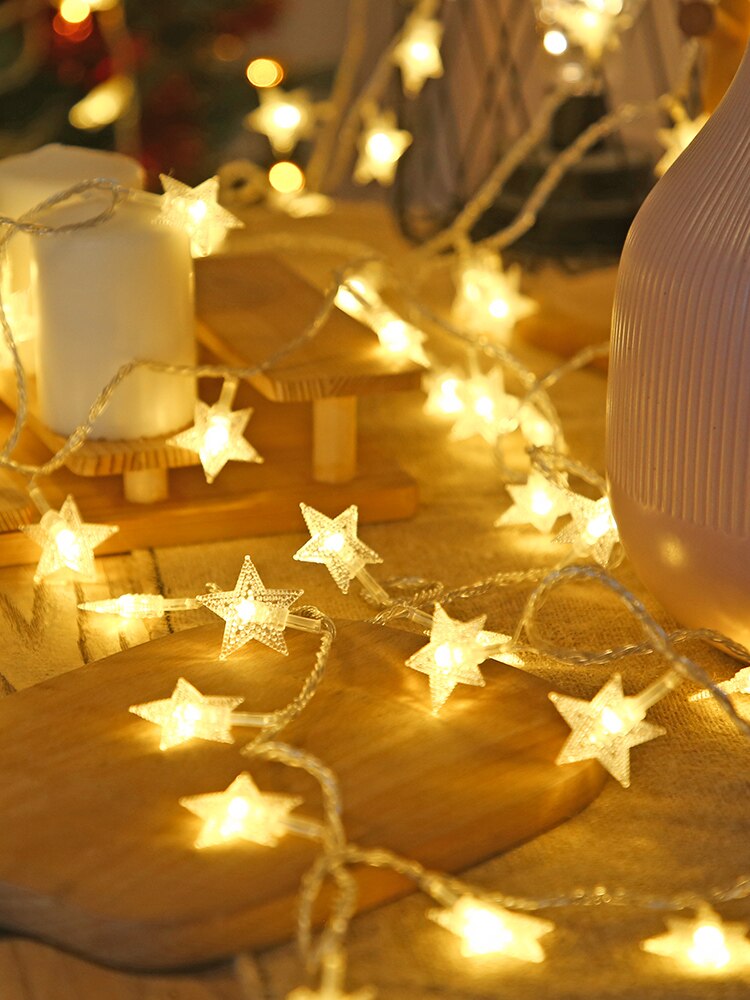 LED boule guirlande chaîne lumière noël éclairage fée lumières en plein air batterie fête mariage noël décoration lampe de nuit