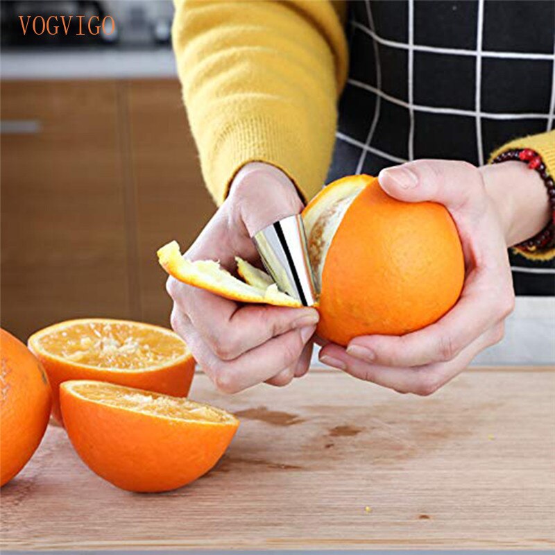 VOGVIGO 1 Pcs Finger Guard Protect Finger Hand Cut Hand Protector Knife Cut Finger Protection Tool Stainless Steel Kitchen Tools