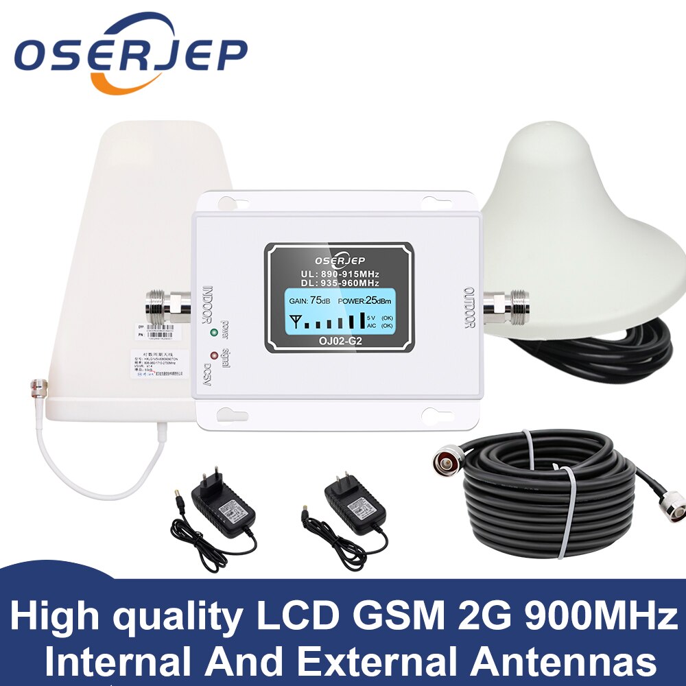 led Screen display GSM 900Mhz umts 2G/3Gcelular MOBILE PHONE Signal Repeater booster,900MHz amplifier + LPDA /Panel Antenna