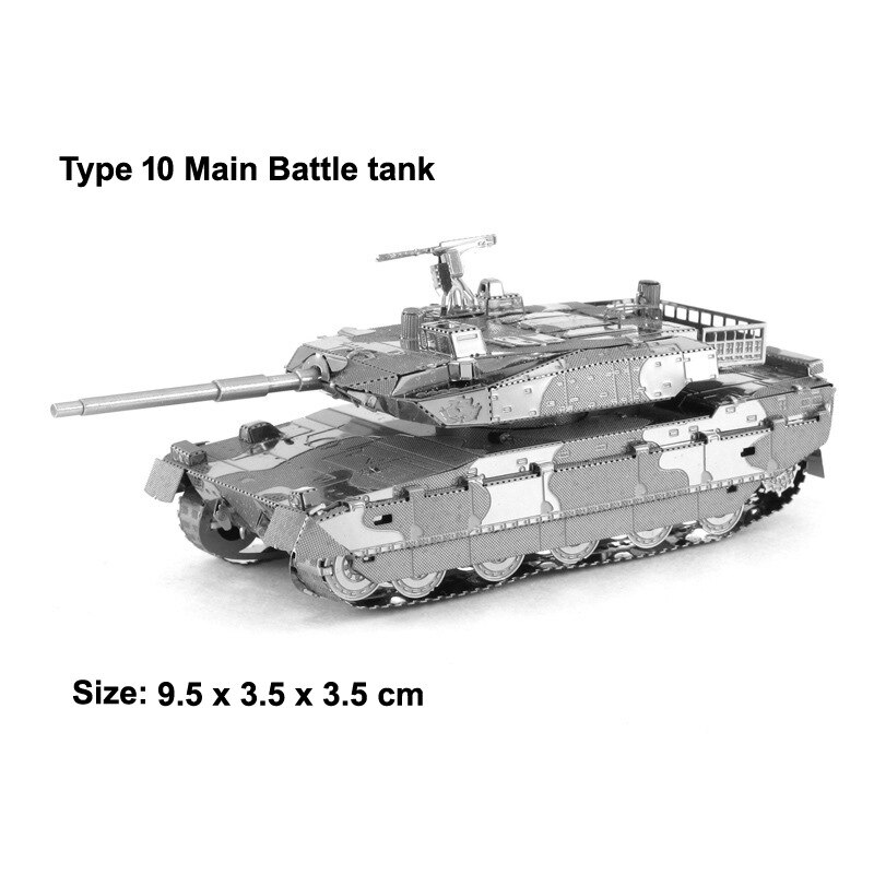 Liebe Zauber 3D Metall Montiert Modell DIY Pädagogisches Puzzle Chef Tank JS-2 Tank Sherman Tiger-typ Tanks: 10 Tanks