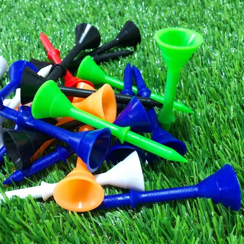 Camisetas de Golf de plástico de Copa grande, accesorio irrompible de 83mm, mejora de 50 piezas, 3 1/4 pulgadas, Reduce la fricción, para práctica de Golf