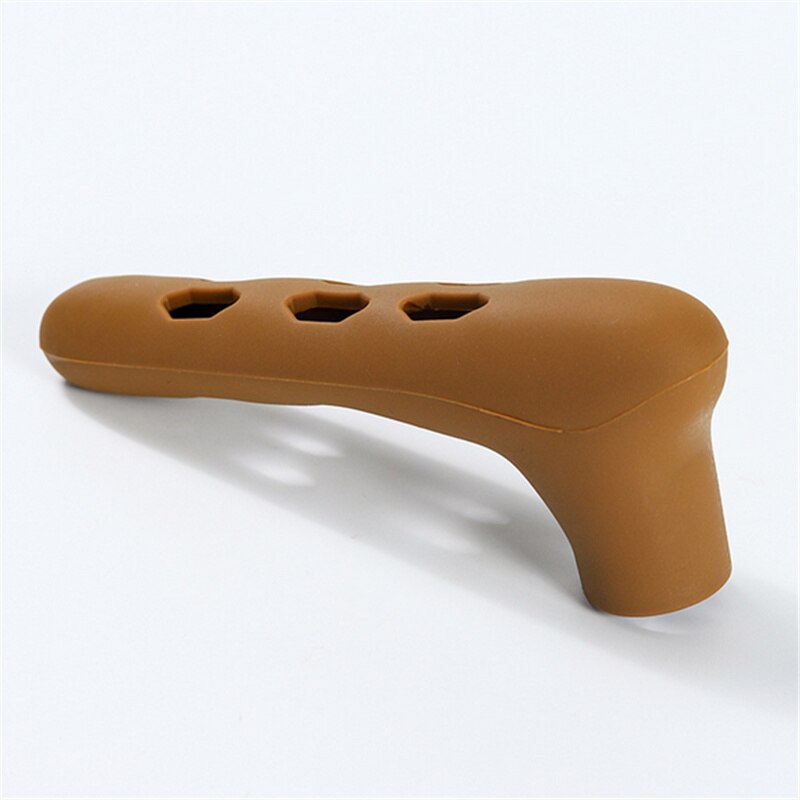 Siliconen Sleeve Kamer Deurklink Cartoon Baby Kind Crash Bescherming Suite Deur Pull Handvat Handschoenen Protector Woonaccessoires: coffee