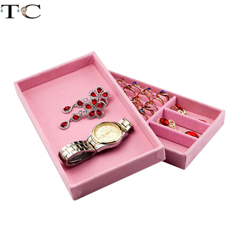 Necklace Display Tray Jewelry Display Tray Ring Holder Showing Case Jewellry Storage Container Earring Bracelet Box