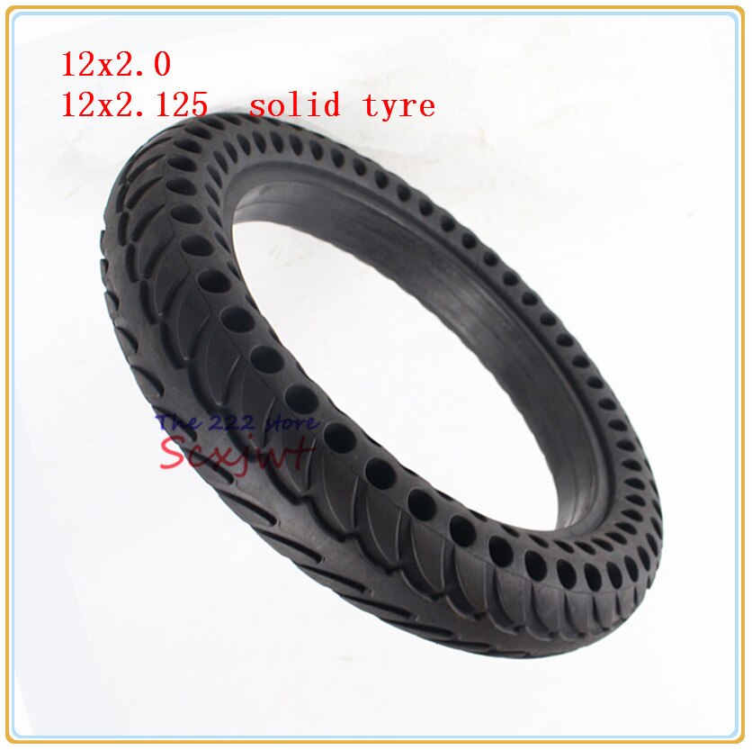 12X2.0 Solid Tyre 12X2.125 Fiets Opvouwbare Elektrische Scooter Wiel Band 12 Inch Non-Opblaasbare Band past Veel Gas Scooter E-Bike