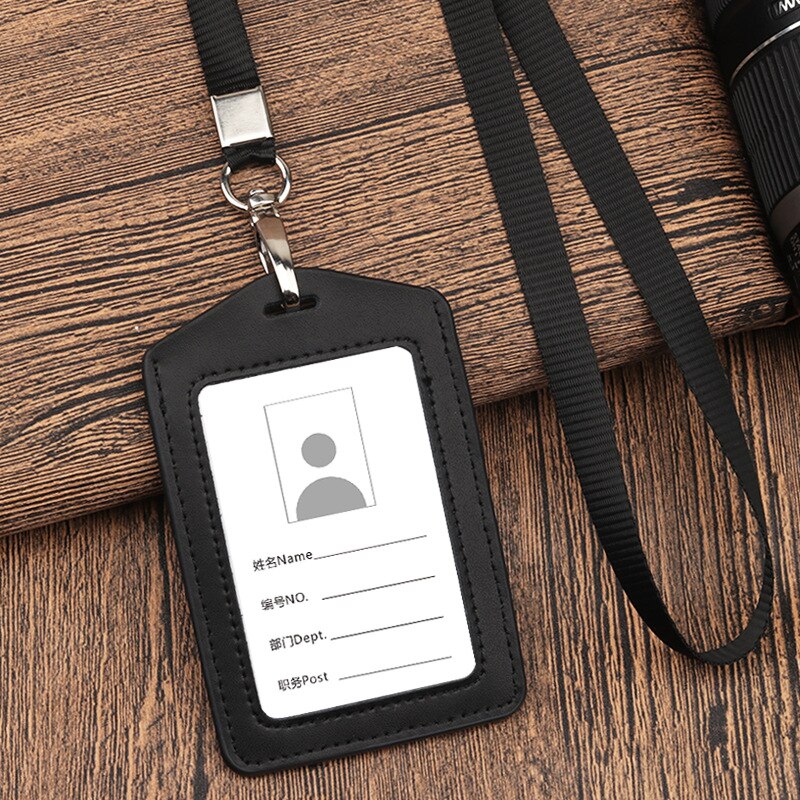 Color Business Exhibit ID Card Holder Neck Hang Lanyard Strap Anti-lost Wrist Lanyard Rope For Keys Phone Camera Keys: black1