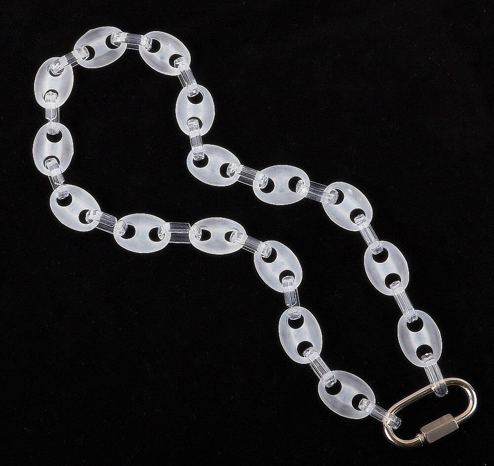 Fishsheep Transparant Acryl Koffie Bean Collier Voor Mannen Vrouwen Punk Iriserende Kleur Varken Neus Hangers Kettingen 2022