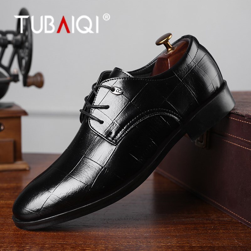 Formel hommes chaussures habillées de en cuir noir chaussures bureau affaires chaussures de luxe Zapatos Hombre nouveaux hommes chaussures décontractées