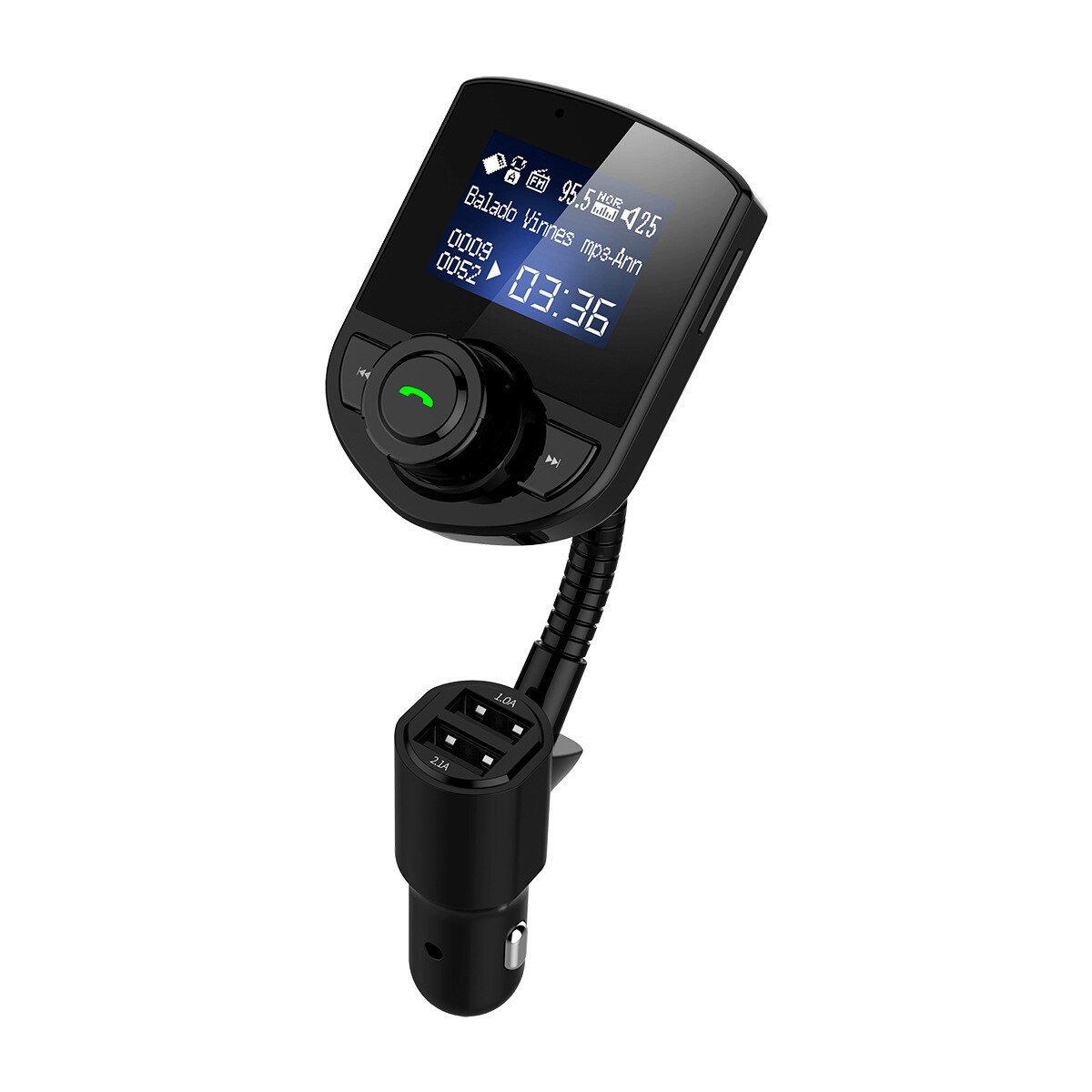 BT52 Bluetooth Hands-Free Car Kit MP3 Automotive MP3 Player Bluetooth Hands-Free Phone Fast Charge FM Transmitter Car MP3