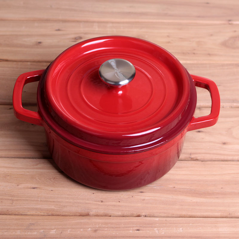 Gietijzeren Ketel, Soep Pot, Koken Pot, 24Cm, Emaille Coating, Braadpan Met Deksel, kookgerei, Keukengerei