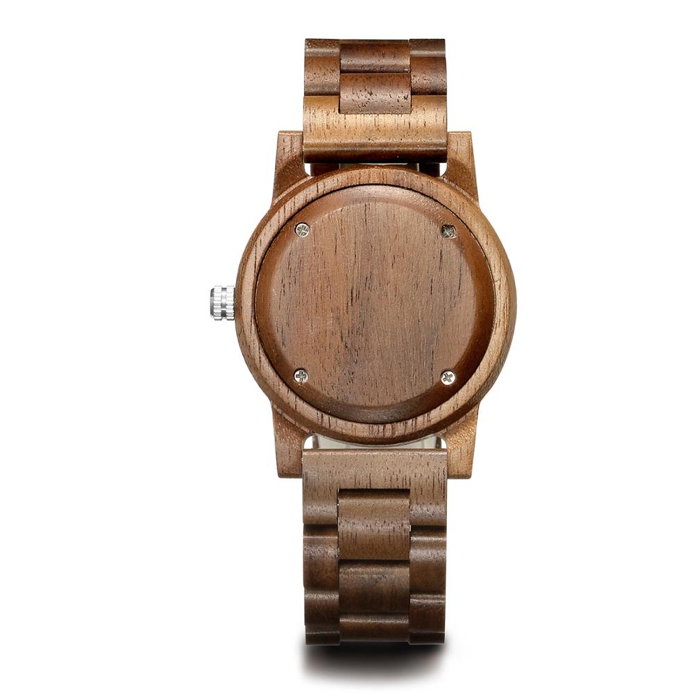 LeeEv Hout Horloge voor Mannen Vintage Houten Quartz Horloge voor Man Geen Logo