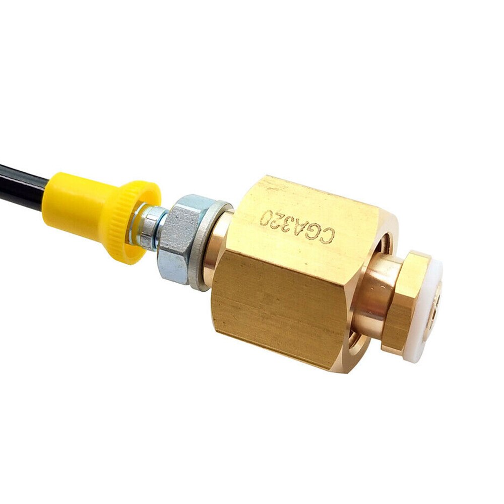 Kitchen Soda Machine External Hose Adapter Kit cga320 co2 Oil Storage Tank 1.5M Black High Pressure Tube With Black Joint