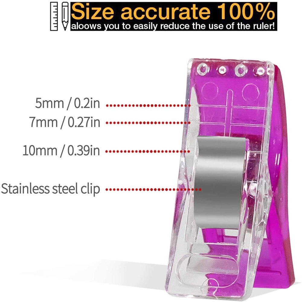10/20/50pcs Multi-usages En Plastique Couleur Pince Couture Reliure Clip Positionnement Clip