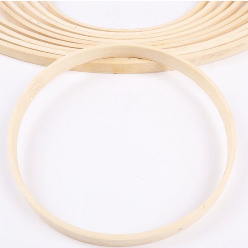 16-pack 17,8 cm Mini Bamboe Cirkel, Borduurwerkring voor Kruissteek, Naaien en DIY Kunstnijverheid
