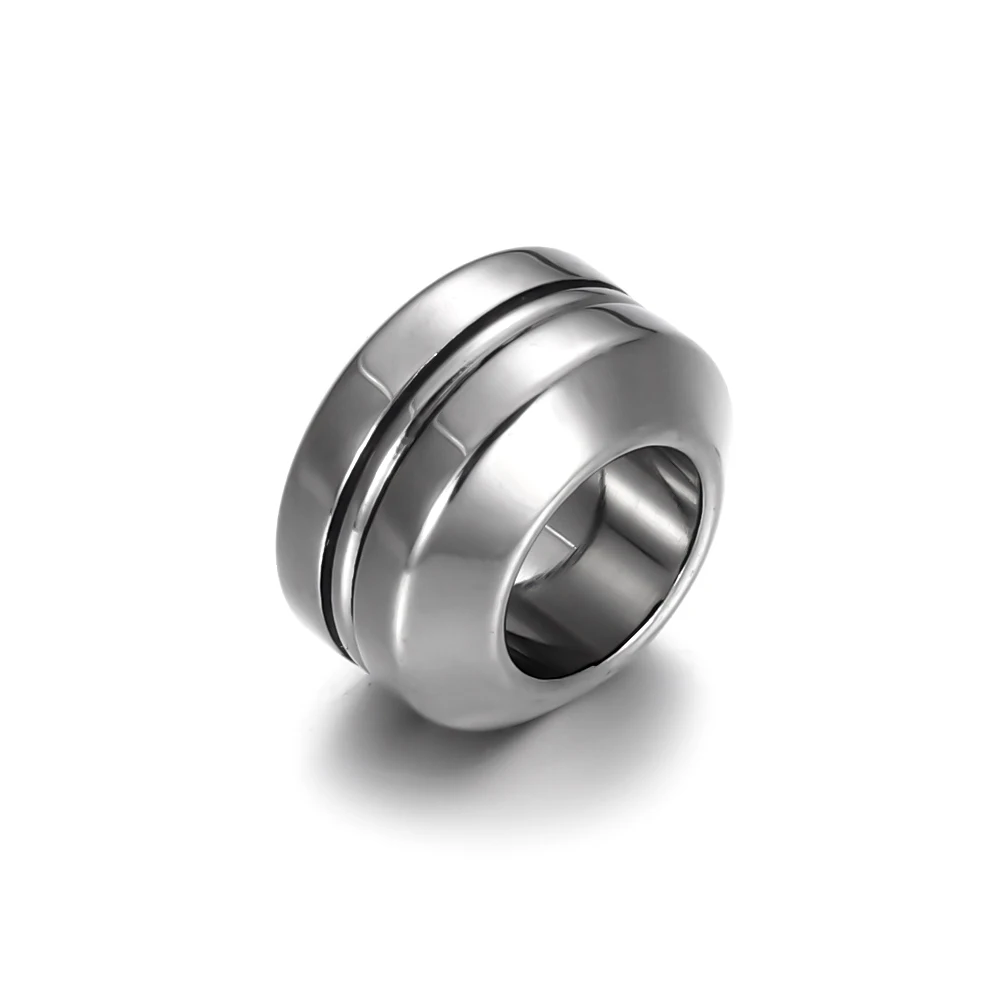 1piece Stainless Steel 6.5mm Hole Size Spacer Hair beard Beads DIY Paracord Knife Lanyard Jewelry Accessories Bracelet Making