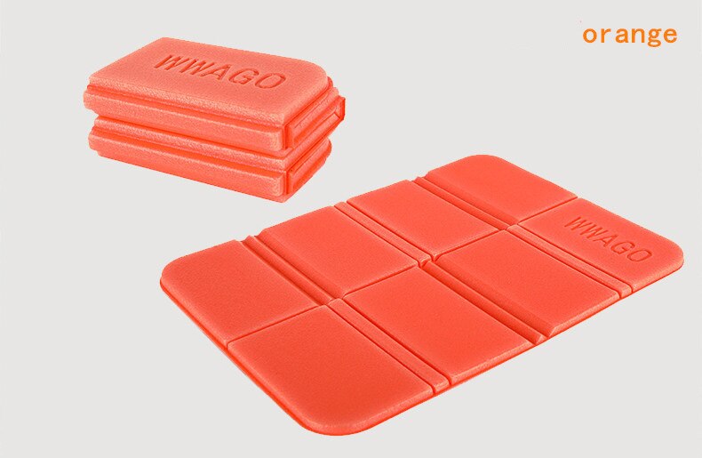Draagbare Camping Wandelen Picknick Kussen Seat Pad Outdoor Opvouwbare Camping Vochtwerende Kussen Matras Waterdicht Seat Pad: Oranje