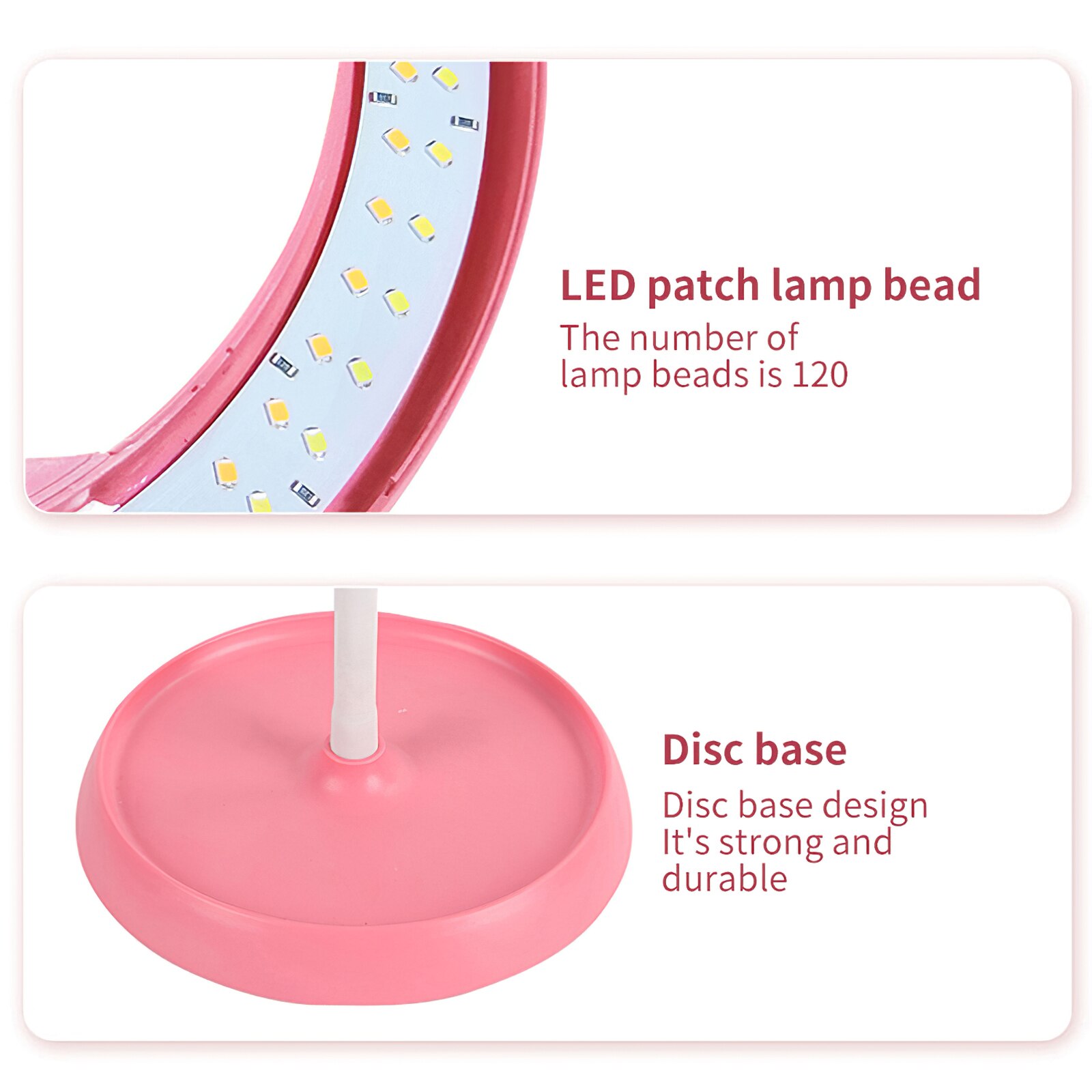 Anello luminoso a LED da 10 pollici con 3 modalità di illuminazione Make-Up Light con supporto per telefono utilizzato per il trucco videochiamata Web Camera Fill Light