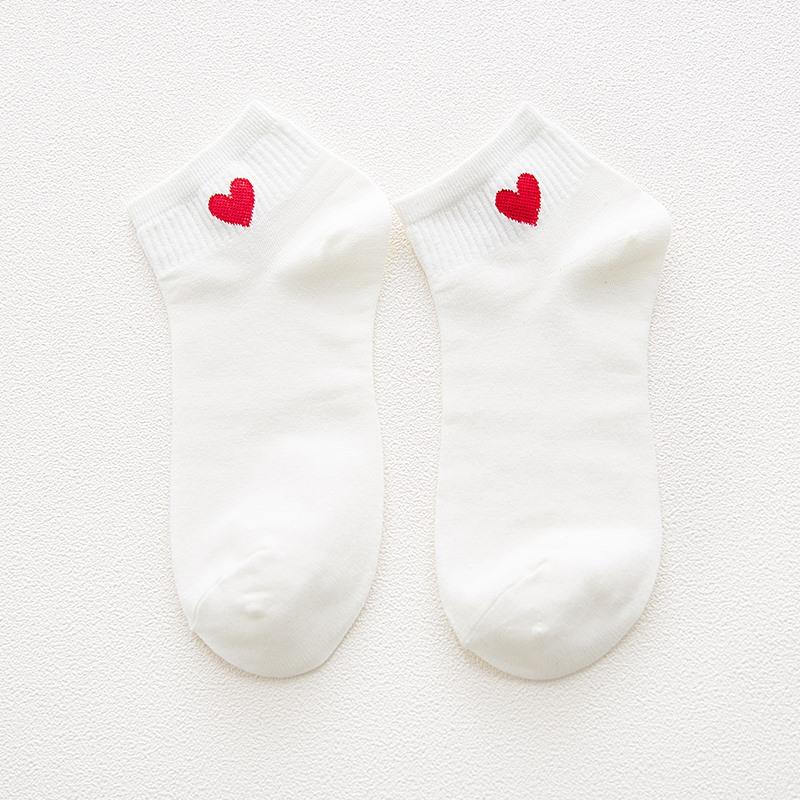 Spring Summer Art Fresh Fruit Boat Socks White Soft Cotton Socks Breathable Cute Women's Travel Hosiery: style 2 B