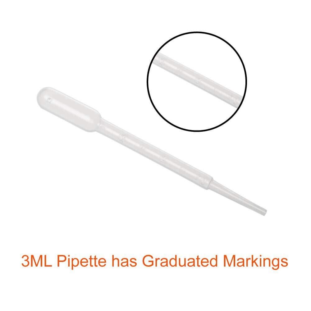 -200 Pcs 3Ml En 0.2Ml Pipetten Plastic Overdracht Eye Droppers Voor Essentiële Oliën