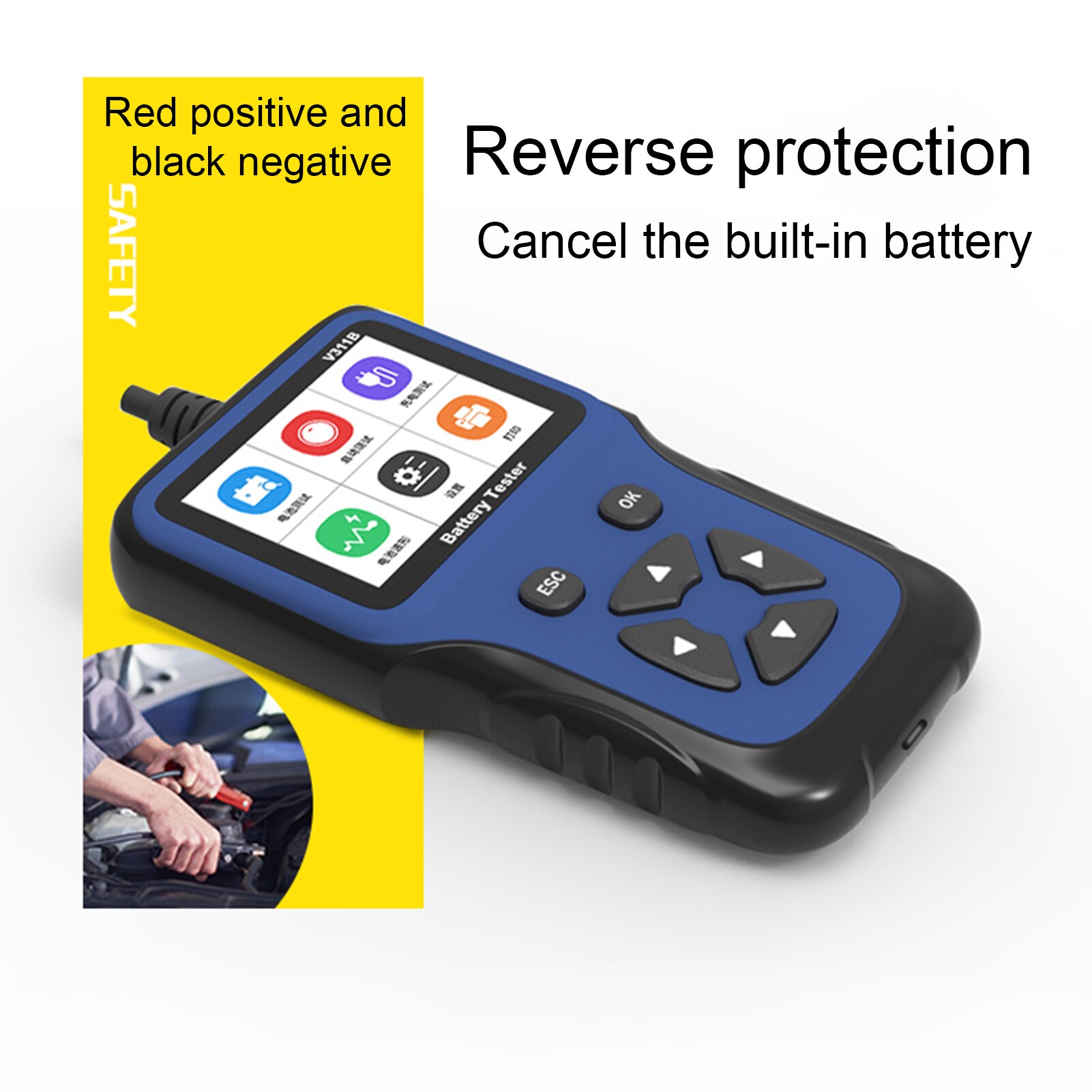 12V Universal Car Battery Tester Analyzer Detector Diagnostic Tool