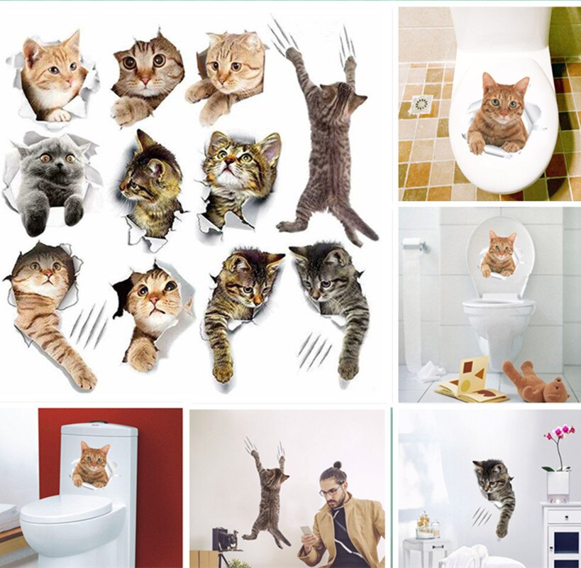 Badeværelse wallstickers værelse dekoration aftageligt toilet sticker wall stickers smil ansigt wc stickers boligindretning kunst vægmaleri klistermærker