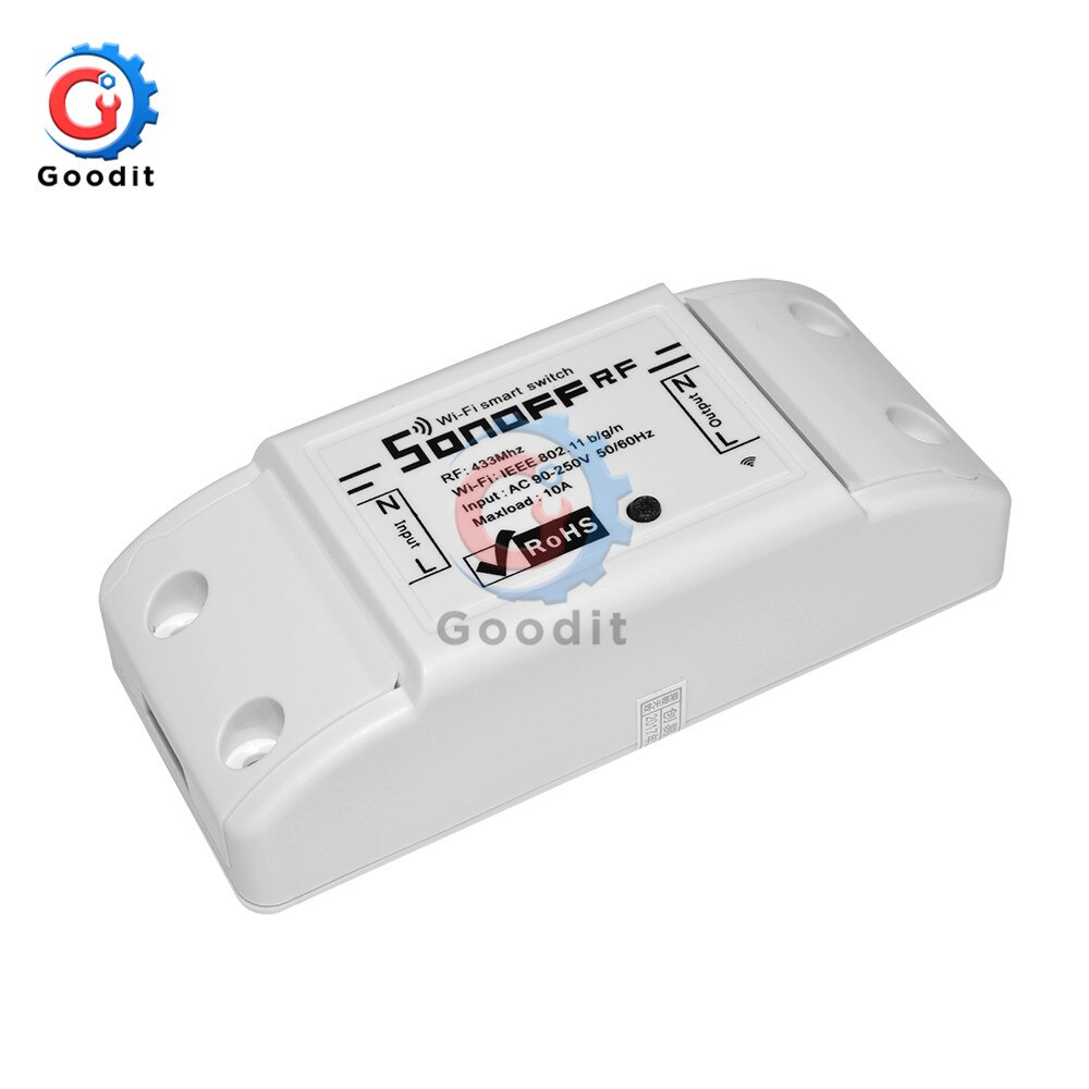 Sonoff RF WiFi Smart Switch 433Mhz RF Receiver Intelligent Remote Wireless Control For Smart Home Wifi Switch 10A 2200W: Sonoff RF