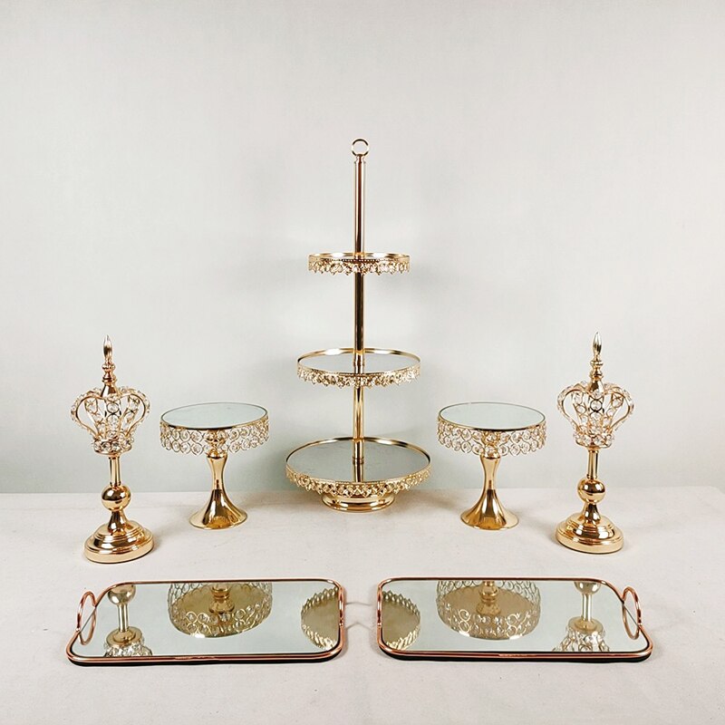 1Pcs Cake Stand Round Cupcake Stands Metal Dessert Display Cake Stands,