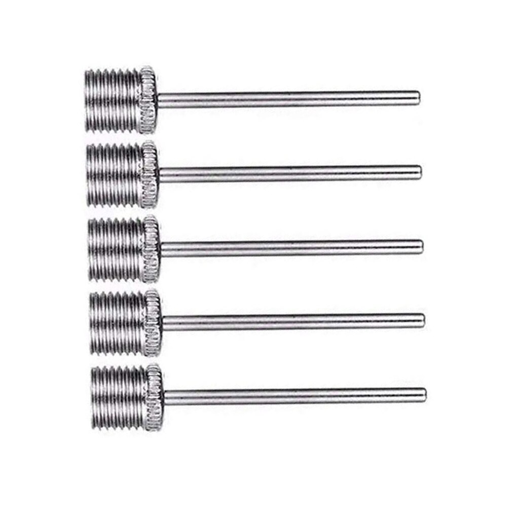 5PCS Sport Ball Inflating Pump Needle Inflatable Air Valve Adaptor Stainless Steel Pump Pin for Football Basketball Soccer