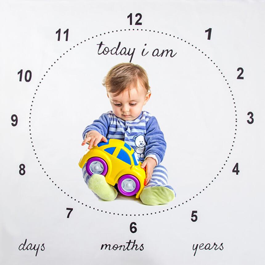 Infant Photography Props Nordic Baby Days Months Years Photo Background Cloth Blanket Child Room Decoration 100*100CM: EF-83