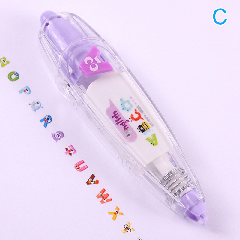 Cartoon Floral Sticker Tape Pen Funny Kids Stationery Notebook Diary Decoration Tapes Label Sticker Paper Decor for Kids TB: C