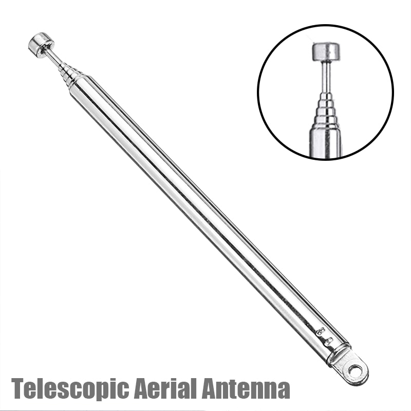 1 stykke 7 sektions udskiftning teleskopisk antenne tv radio dab am/fm universal teleskopisk antenne