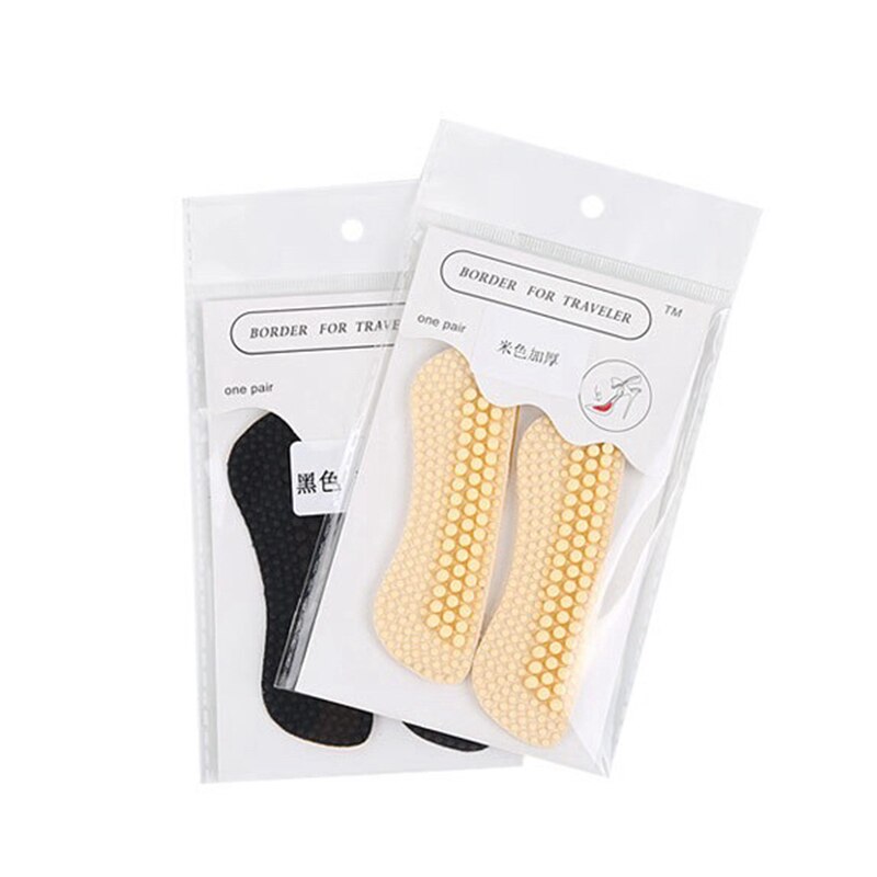 1Pair Massage Silicone Inserts Soft Sticky Silica Gel Fabric Shoe Pads Liner Grips Back Heel Inserts Insoles