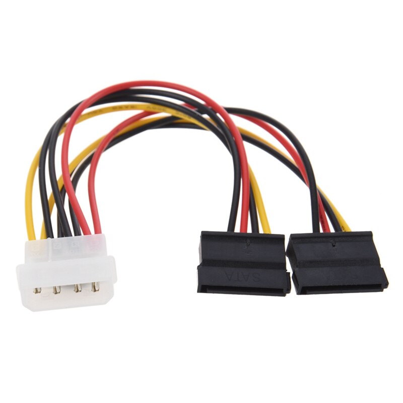 1 Uds 2-Puerto SATA Cable de alimentación del divisor (2X12-Pin) Y 1 Uds 6In de alimentación SATA Y Cable de alimentación del divisor de-M/F