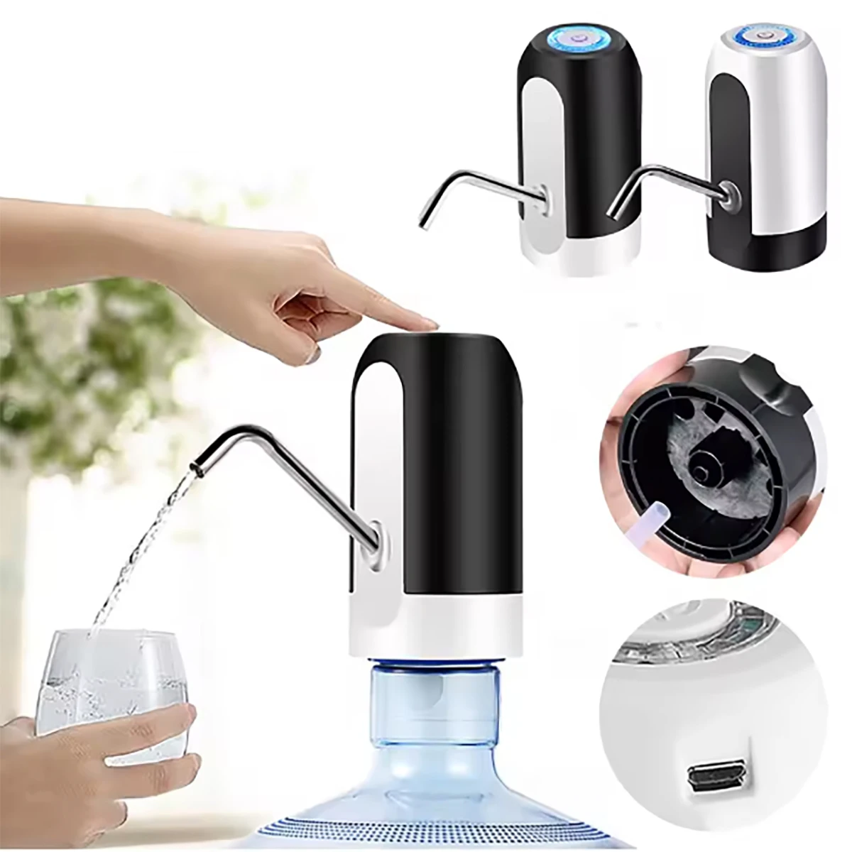 Pompa dell'acqua portatile - Estrattore d'acqua a botte efficiente - Dispositivo di aspirazione dell'acqua ad alte prestazioni per una rimozione rapida e facile dei liquidi
