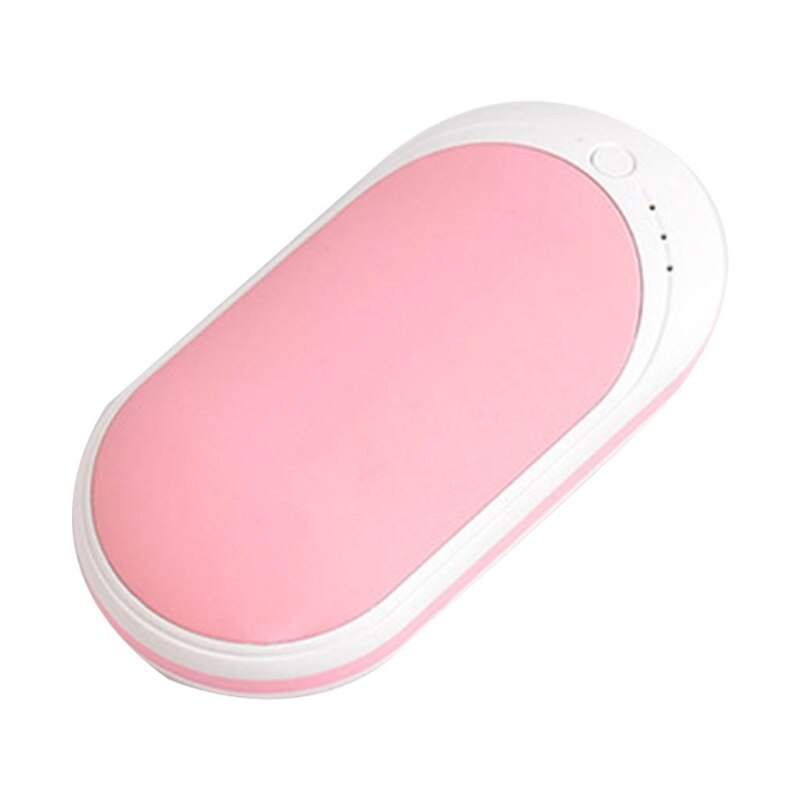 Mini scaldamani elettrico portatile per bambini potenza di ricarica USB inverno caldo ricaricabile multifunzione attività duratura: Colore rosa