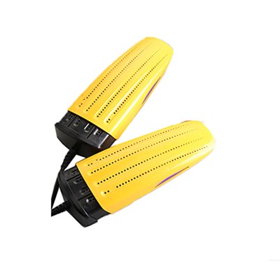 Secador de zapatos portátil de 18W esterilizador de desodorización UV calentador de zapata de calor rápido con zapatos de arranque de sincronización deshumidificador al horno secador de zapatos: yellow / US