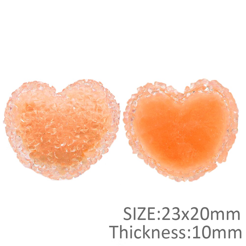 10 pièces coloré amour coeur plein diamant acrylique 3D résine nœud papillon bricolage accessoires Scrapbooking artisanat à la main, 10Yc11339: 1105855002