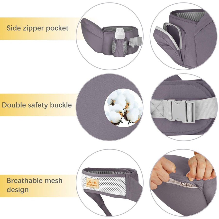 Viedouce-porte-bébé ergonomique face avant pour bébé, siège hanche, tabouret taille, poupée de bébé, porte-plaques pour nourrissons