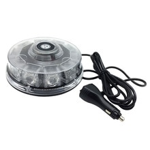 Luz LED estroboscópica de advertencia para coche, camión y Policía, luces de emergencia intermitentes magnéticas, resistentes al agua, color rojo, amarillo y azul, 12V de CC