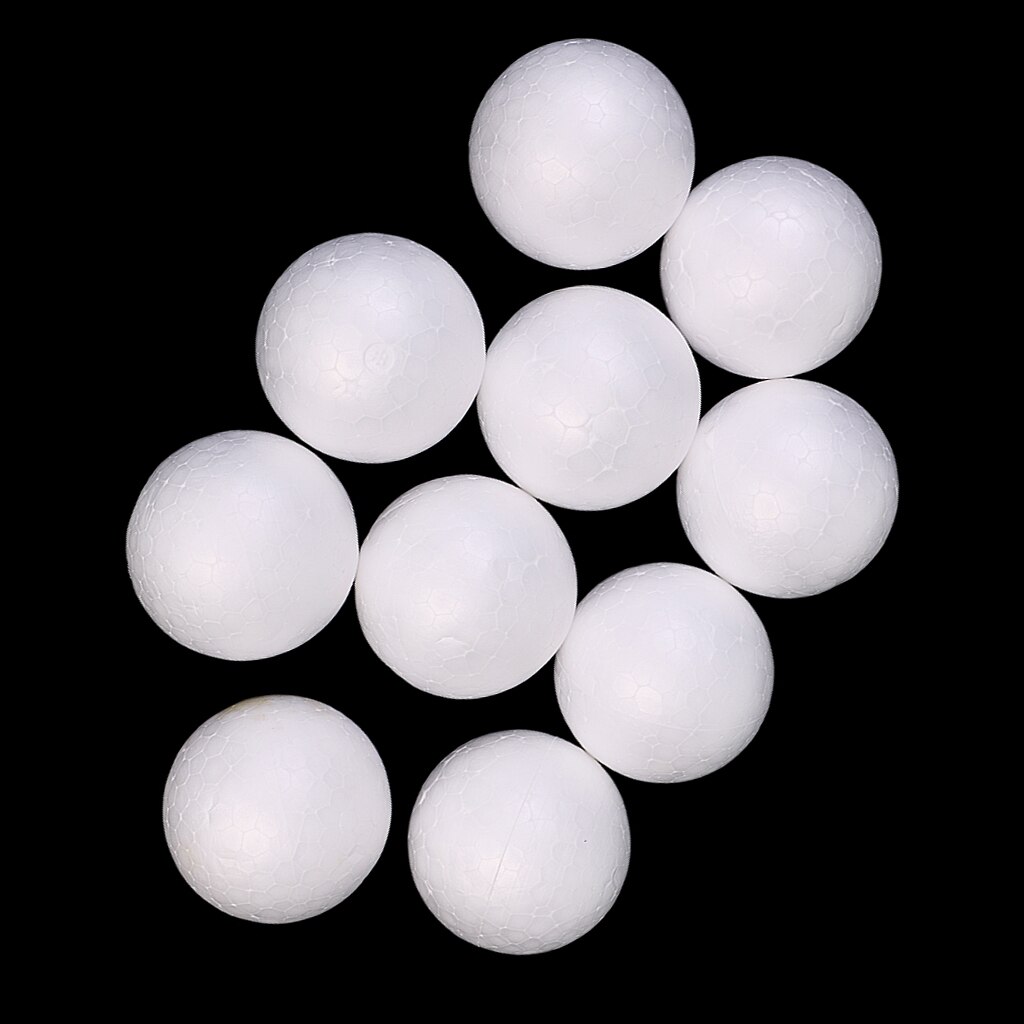 10x 5cm Modelling Craft Polystyrene Foam Balls DIY Christmas Decor