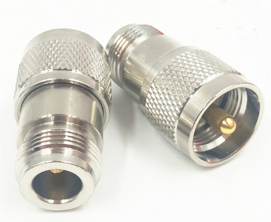 2pcs UHF PL259 PL-259 Male Plug to N Type Female Jack RF Connector Adapter Adaptor