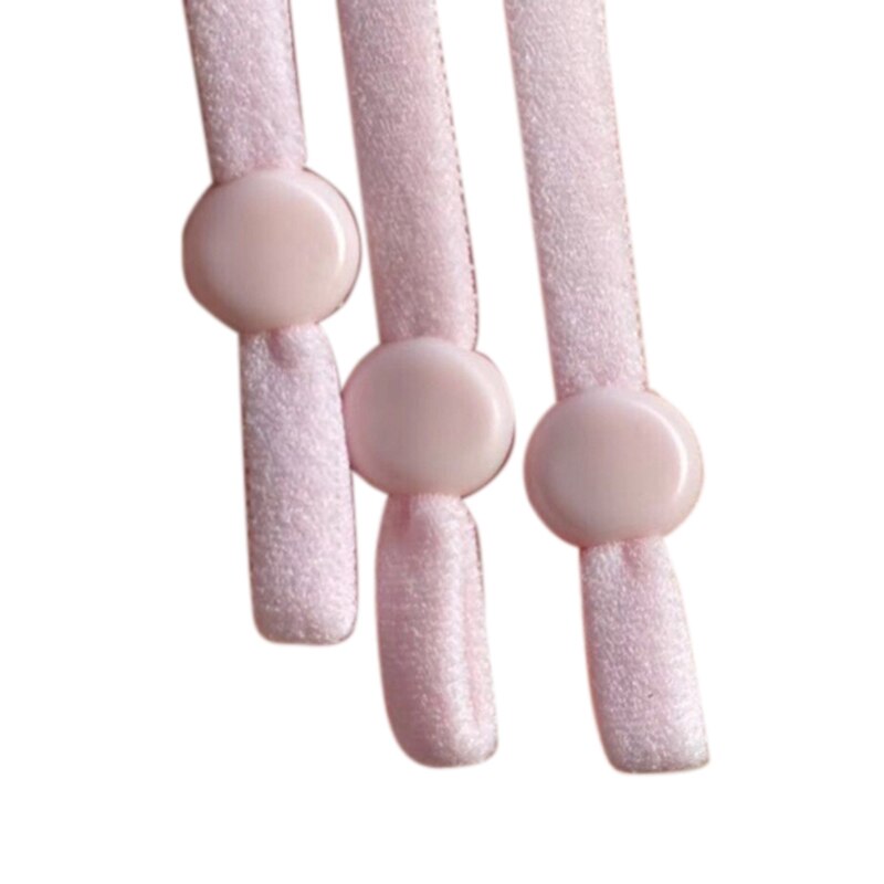 Farverigt højelastisk bånd elastisk reb gummibånd elastisk linje diy syning gør maske tilbehør elastisk hængende ørestrop: 150 stk lyserød