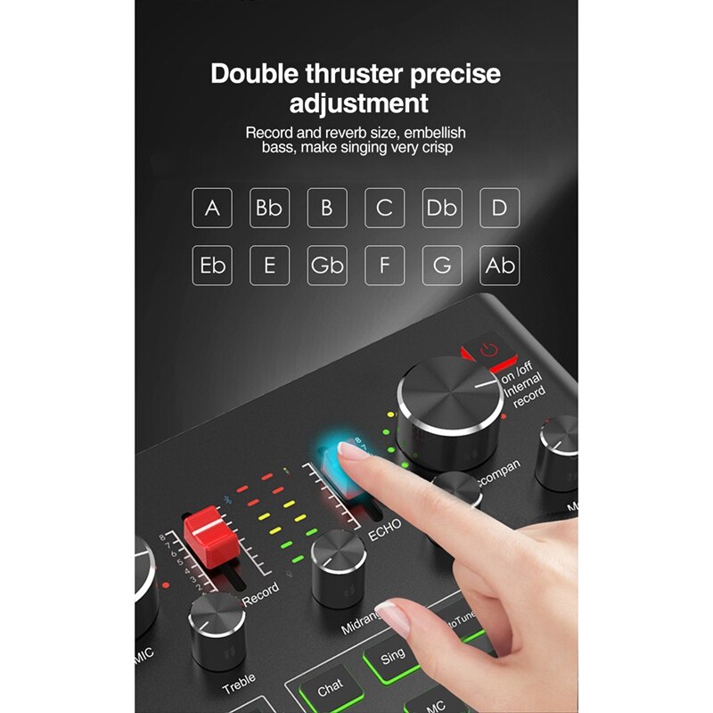 Set di microfoni a condensatore BM800 con scheda audio Live V9X PRO, per Computer Karaoke Studio registrazione Smartphone