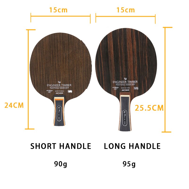 Pala de raqueta de tenis de mesa, 5 capas de madera + 2 capas de carbono, hoja de Ping Pong de alta velocidad para jugadores ofensivos de ataque rápido