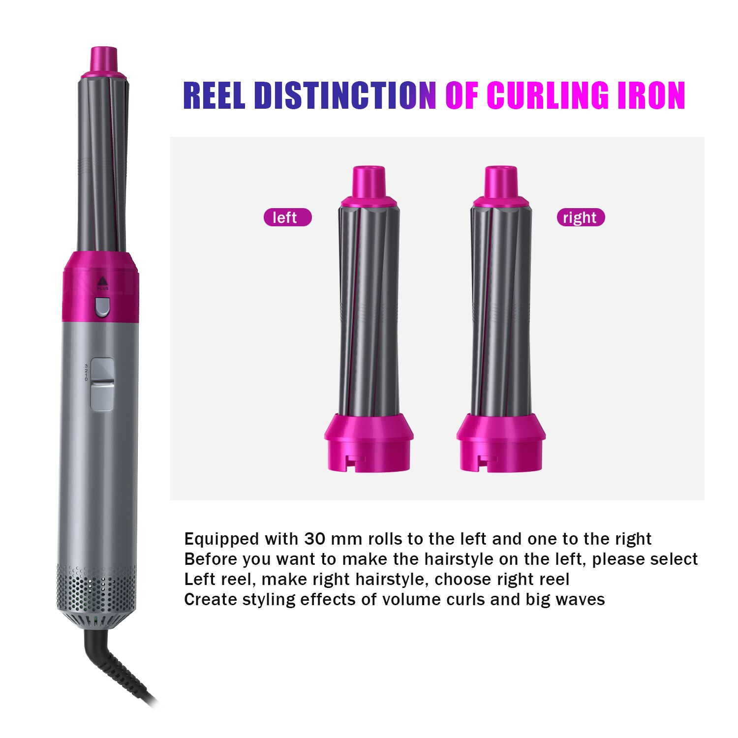 Föhn Borstel Haar Styling Tools Professionele Krultang Föhn Stijltang Haar Krultang Haardroger Air Brush