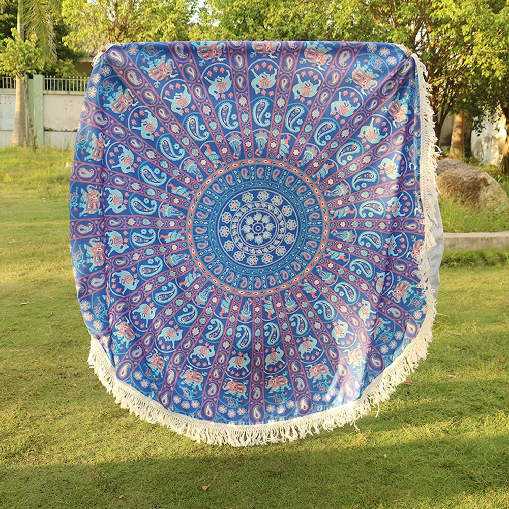 Badhanddoek Ronde Strand Kwastje Handdoeken Zomer Microfiber Bohemian Stijl Strand Serviette De Plage Toalla Playa Zwemmen Shawl Sjaal