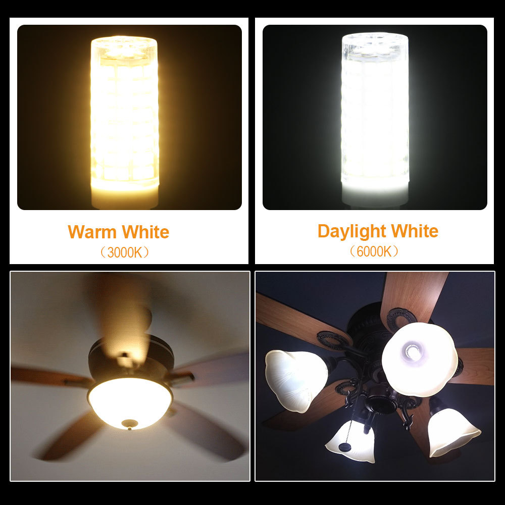 10 pezzi G9 LED 9W 15W 20W 25W 136 LED stoppino di mais in ceramica senza frequenza di sfarfallio 110-220v altezza di inserimento lampadina a led