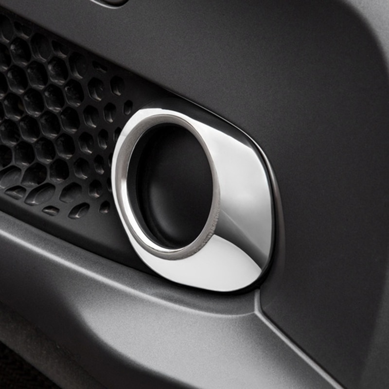 Bil foran tåkelys biltilbehør eksteriør bil klistremerke abs krom trim for mercedes smart 453 forfour fortwo