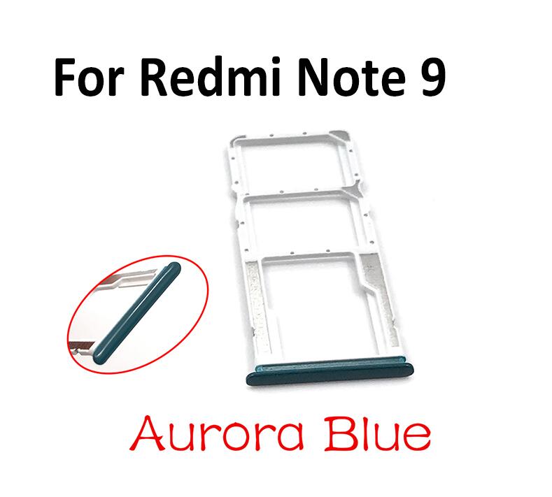 10 Stks/partij, Sim Reader Kaarthouder Op Board Connector Voor Xiaomi Redmi Note 9 Pro 9S Vervangende Onderdelen: Note 9 Aurora